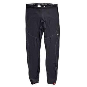 Specialized Cycling Pants Womens XL Black Padded Thermal Tights Bike Zipper